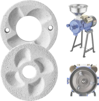 VEVOR 2PCS Grinding Sheets for Electric Grain Mill Grinder, Marble Dry & Wet Grinding Discs, Replacement Grinding Plates Compatible with VEVOR GM-002 Corn Spice Mill Grinder