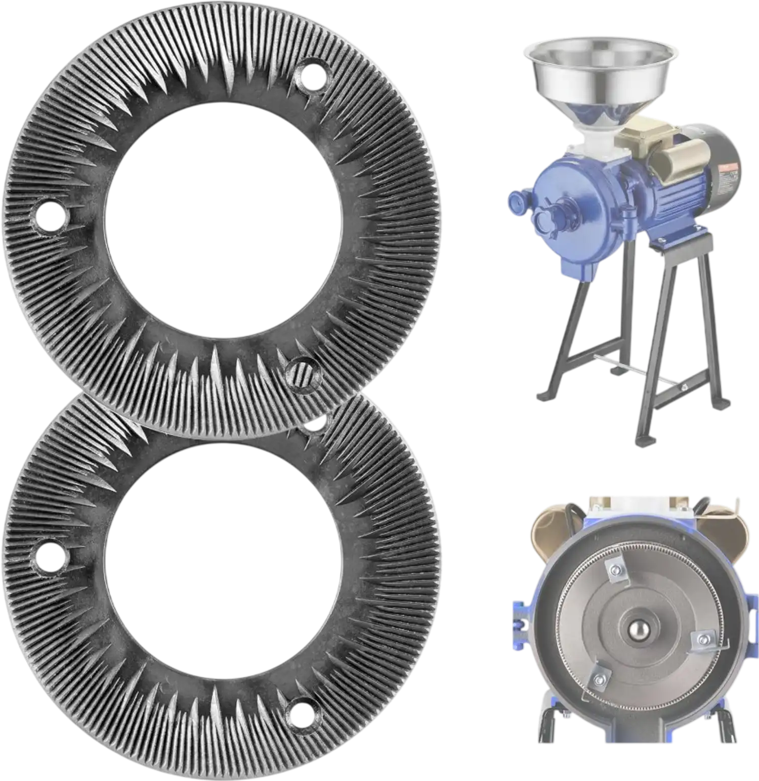 Vevor Grinding Sheets Electric Grain Mill Grinder Replacement Discs New