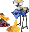 VEVOR Electric Grain Mill Grinder, 3000W Spice Grinders, Commercial Corn Mill with Funnel, Thickness Adjustable Powder Machine, Heavy Duty Feed Flour Cereal Mill Wheat Grinders, Dry Grinder