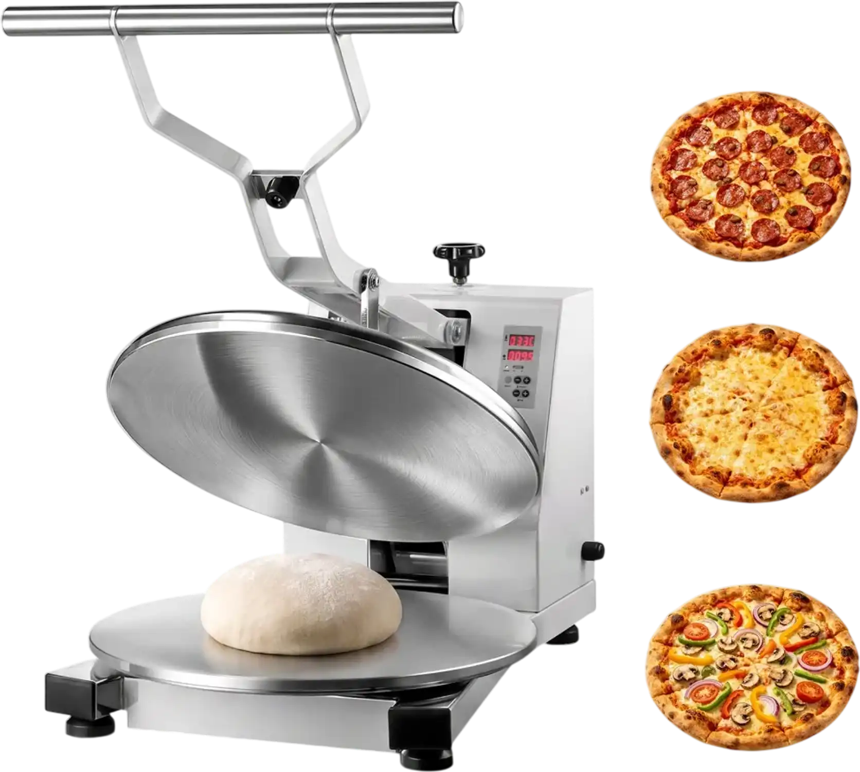 Vevor Dough Press Machine Commercial Pizza Dough Sheeter 18