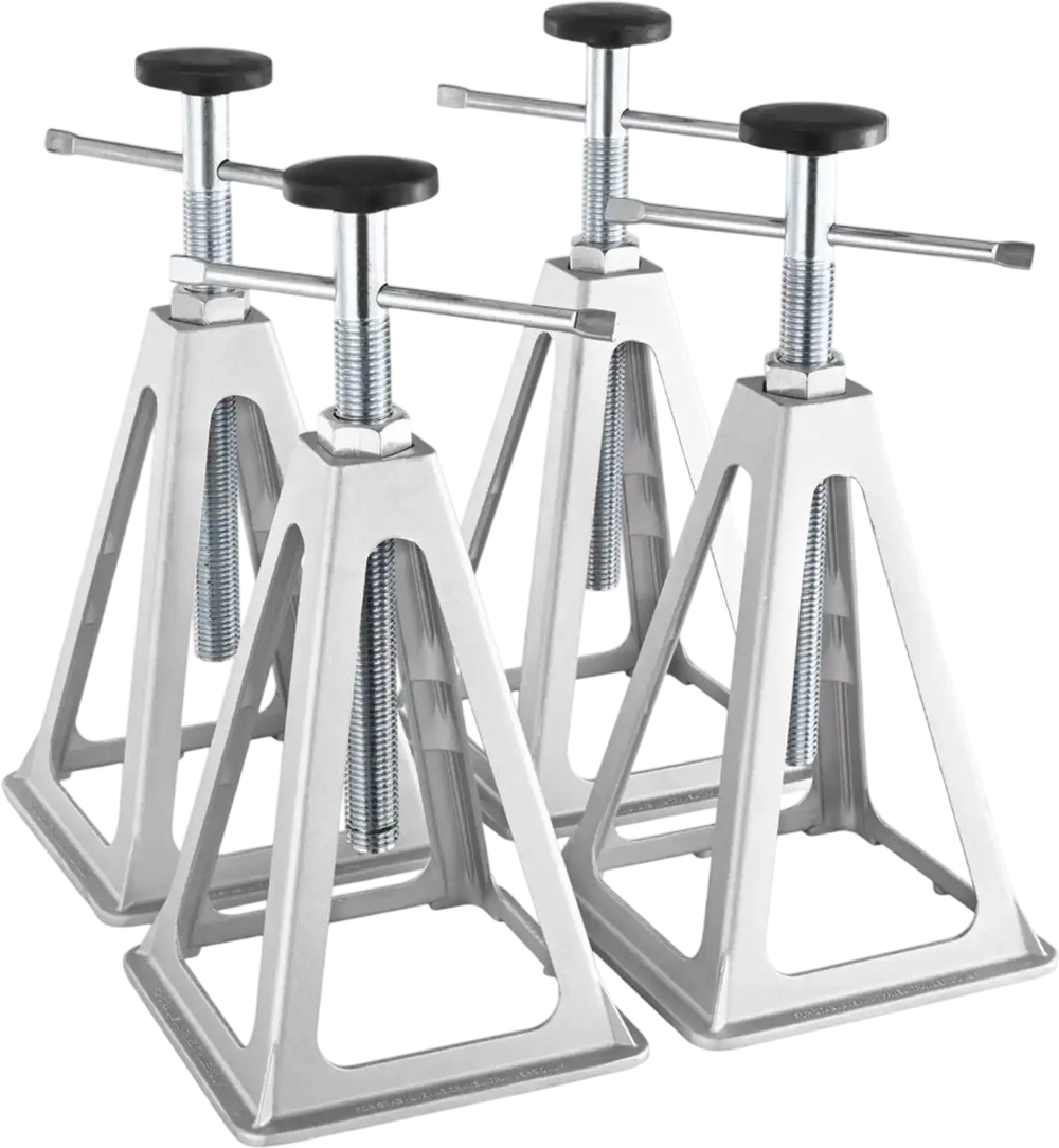 VEVOR RV Stabilizer Jacks, 4 Pack Aluminum RV Leveling Jacks, RV Stack Jacks for RV Travel Trailer Camper, Single Screw Jack Support up to 6000 Lbs, Adjustable from 11 inch to 17 inch