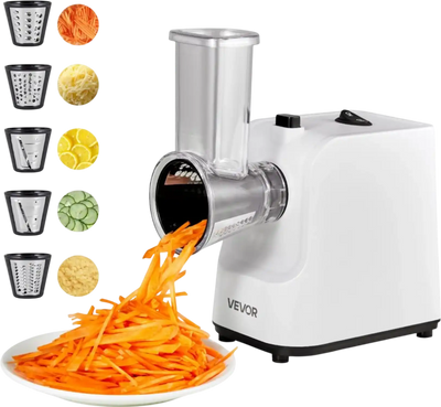 Vevor Vegetable Slicer Electric 5-in-1 Cheese Grater Salad Maker 200W New
