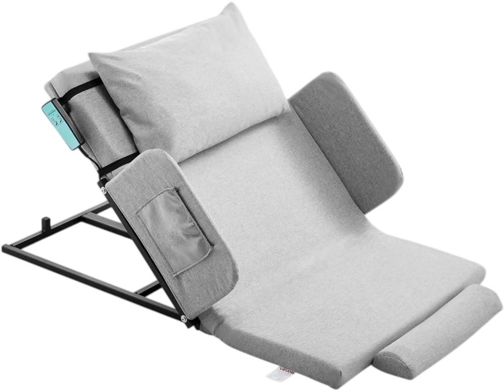 VEVOR Electric Lifting Backrest for Bed, 300 lbs Capacity, 4-68° Adjustable Lifting Bed Backrest, with Guardrail Armrest & Storage Pouch, Machine Washable, for Pregnant Women Elderly Patient Handicap