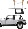 VEVOR Hard Top Remover Lift, 220 lbs, Jeep Hardtop Removal Storage Roof Hoist with Anti-Drop System, Easy One-Person Operation, Supports 8-16 in Ceiling, for 2-Door & 4-Door Jeep Wrangler JK JL & Ford