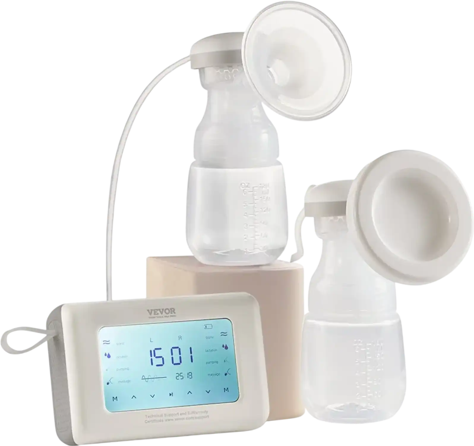 Vevor Breast Pump Adjustable Electric Single/Double Breastfeeding Pump New