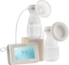 VEVOR Breast Pump, Single/Double Adjustable Electric Breast Pumps, 4 Modes & 9/15 Levels, Reciprocating Piston Pumps, 4000mAH Anti-Backflow Breastfeeding Pump with 300mmHg High Suction, 18/22mm Flange