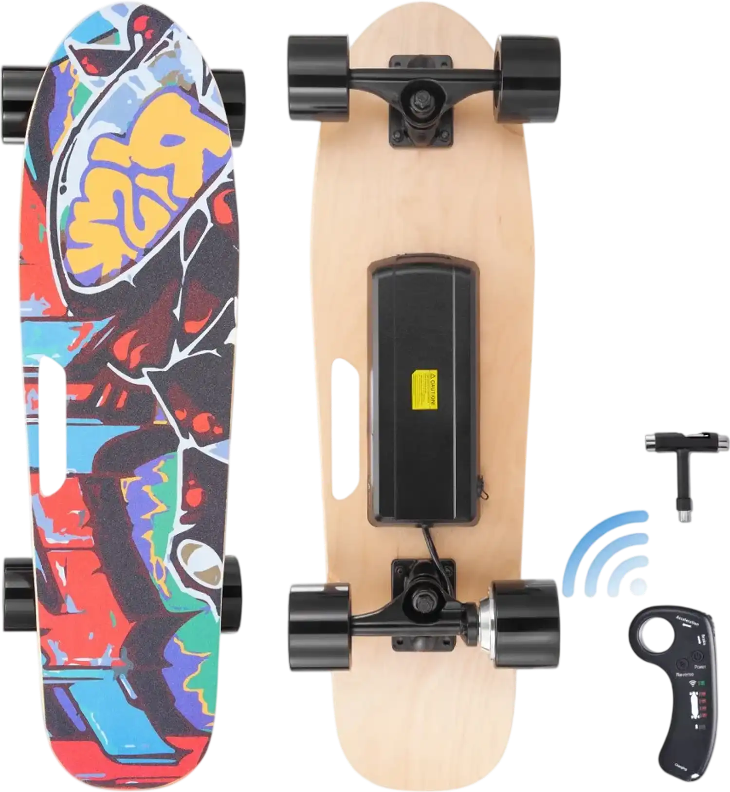 Vevor Electric Skateboard Remote-Control Longboard New