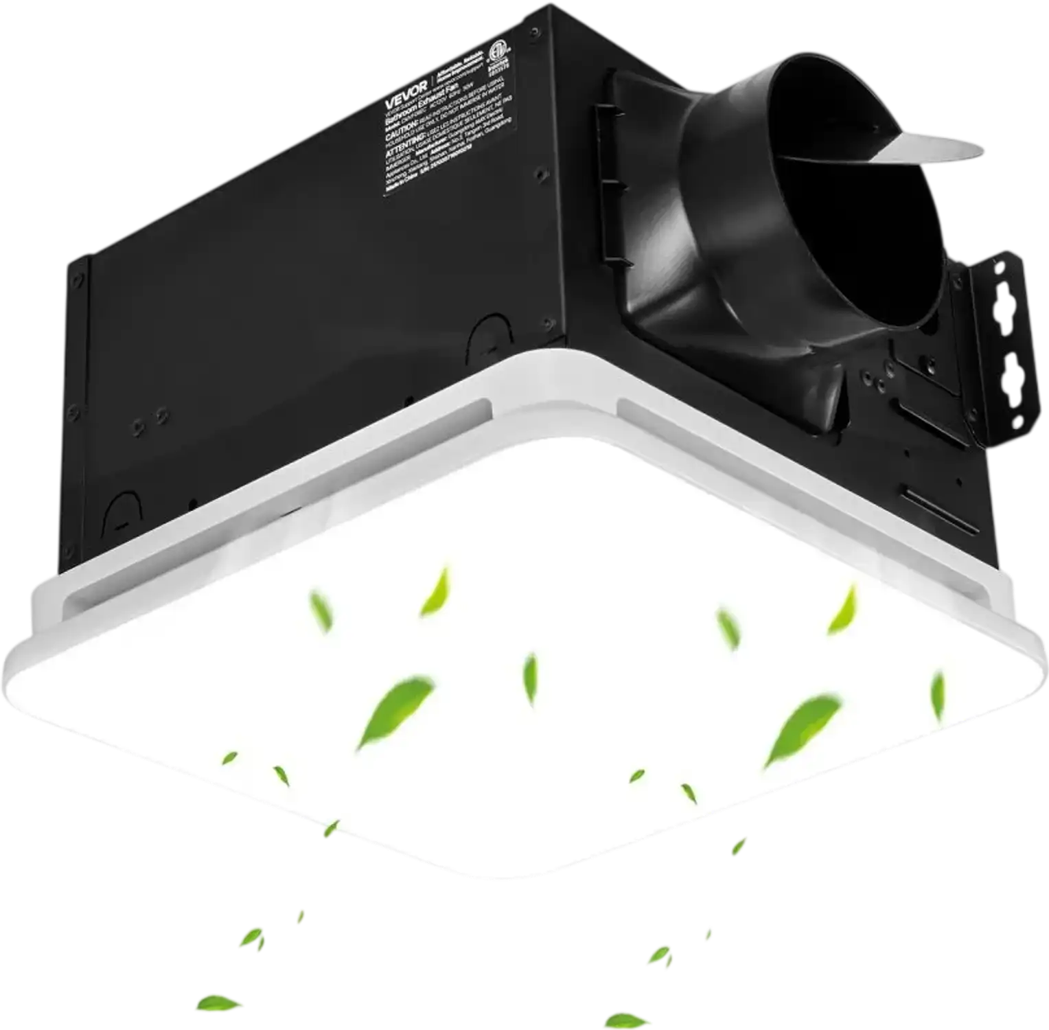 Vevor Bathroom Exhaust Fan with LED Light 110 CFM 4000K White New