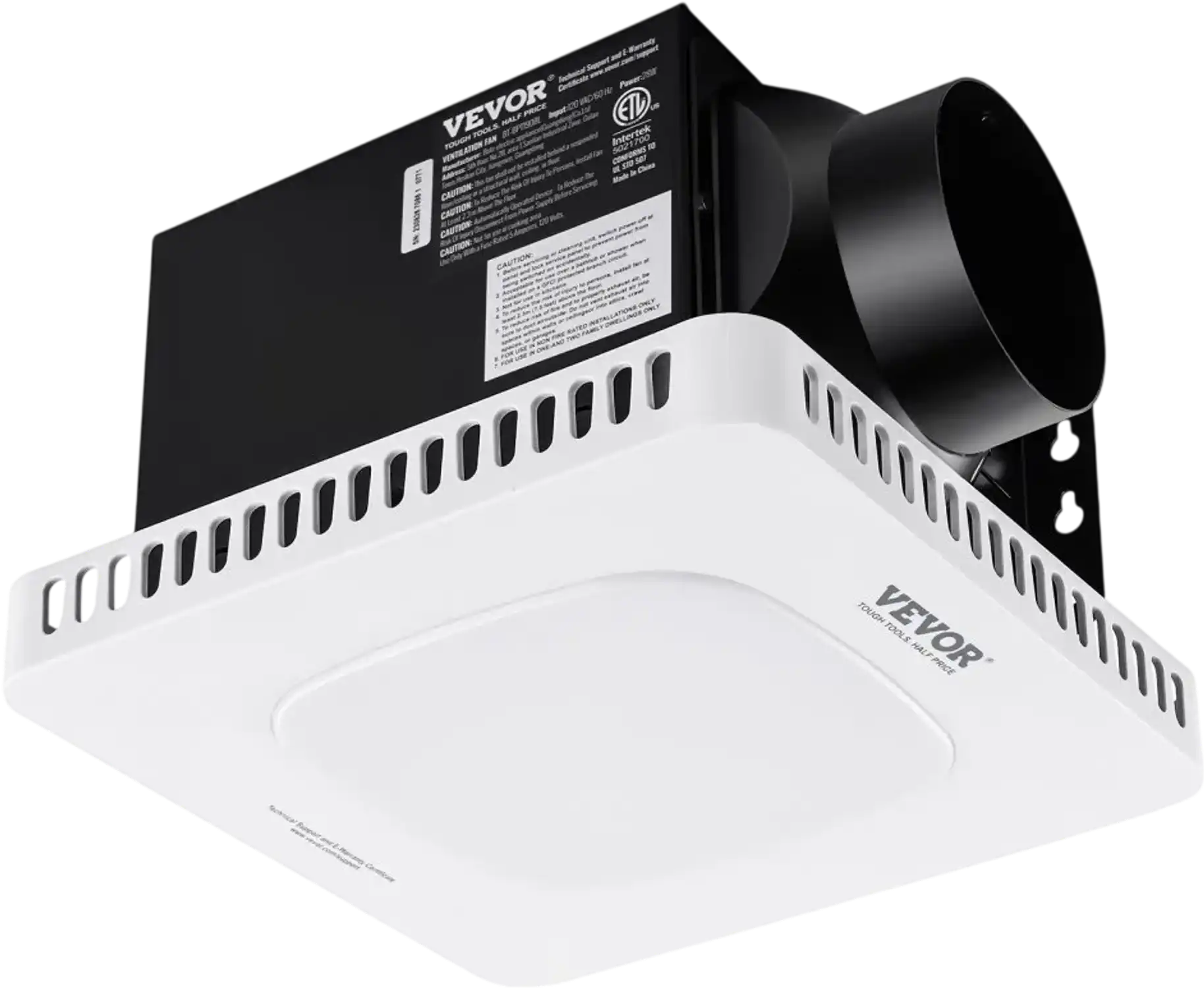 Vevor Bathroom Exhaust Fan 110 CFM LED Ceiling Ventilation Fan New