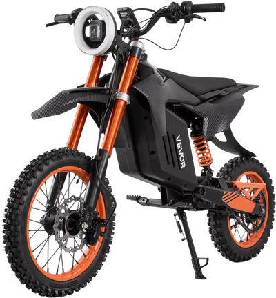 VEVOR Electric Dirt Bike for Teens Adults, 2000W Motor, 31 MPH Speed, 31 Miles Max Range, 48V 22.5Ah Battery, Off-Road Motorcycle with Light, Display, Dual Suspension & Hydraulic Brakes for Age 14+