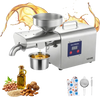 VEVOR Oil Press Machine, 8.27 LBS/H Capacity, 750W Oil Extractor Machine, Automatic Electric Oil Maker for Home Commercial Use, 122℉–572℉ Hot Pressing for Peanuts Sesames Soybeans Almonds