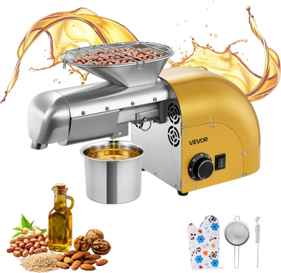 Vevor Oil Press Machine 1250W Automatic Electric Oil Maker New