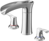 VEVOR Roman Tub Faucet, 3 Hole Waterfall Bathtub Faucet, Zinc Alloy Bath Tubs Faucets Set with 2 Handles, Deck Mount Bath Tub Faucets Set for Pet Washing, Adult Bathing, Silver, Hot & Cold Control