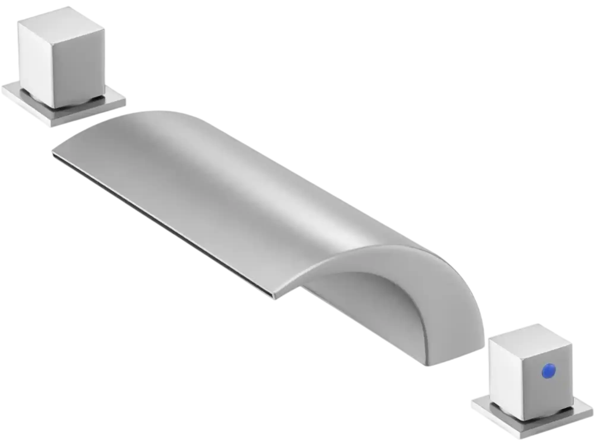 Vevor Tub Faucet Roman 3-Hole Waterfall Bathtub Faucet with Dual Handles New