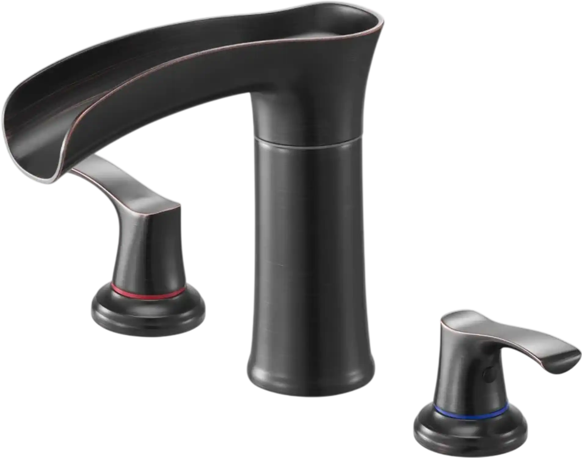 Vevor Roman Tub Faucet 3-Hole Waterfall Bathtub Faucet Oil-Rubbed Bronze New