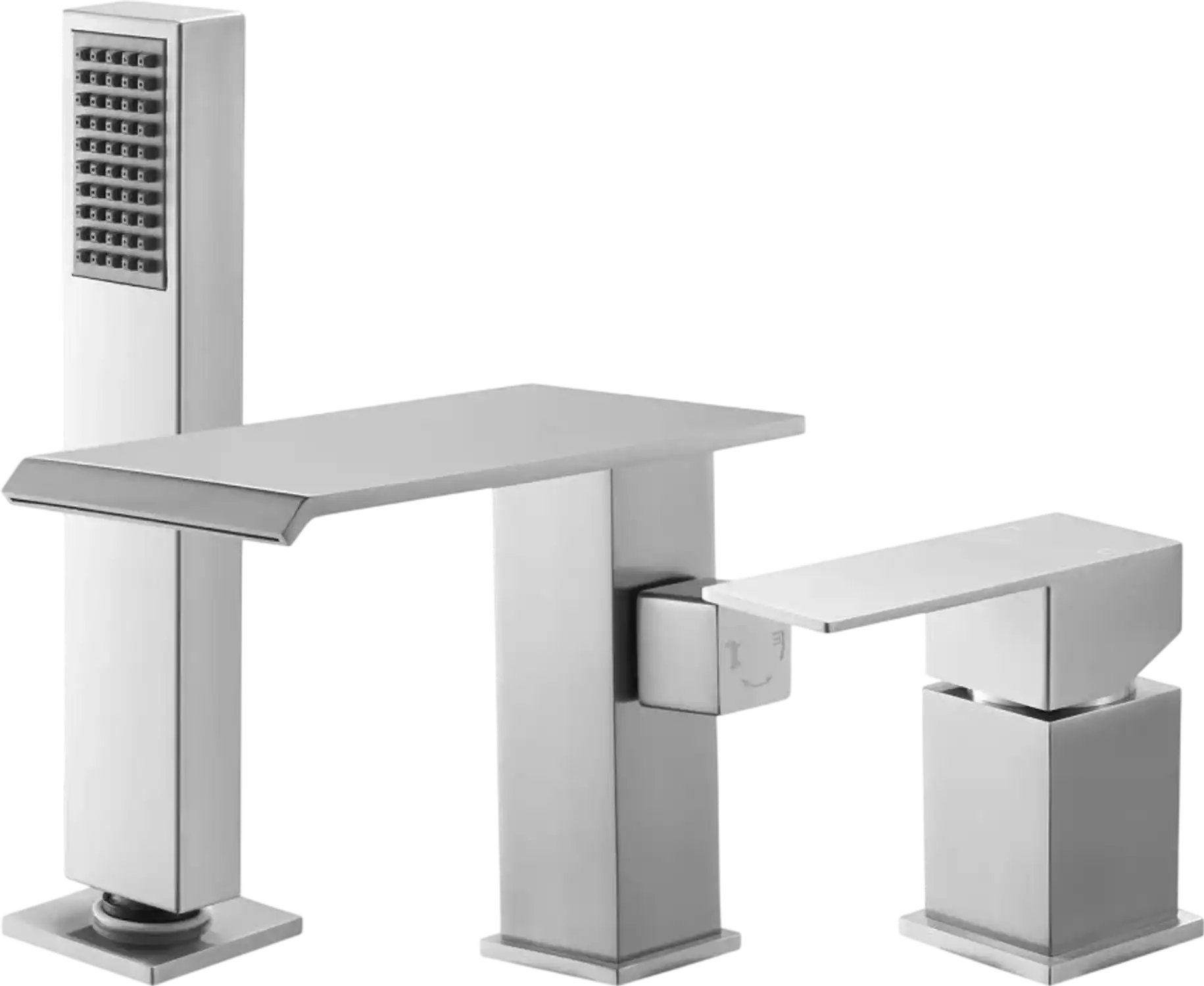 Vevor Roman Tub Faucet 3-Hole Waterfall Bathtub Faucet with Shower Head New