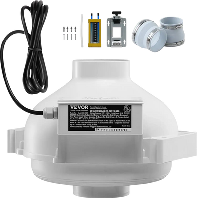 Vevor Radon Fan Installation Kit Quiet 260 CFM 4
