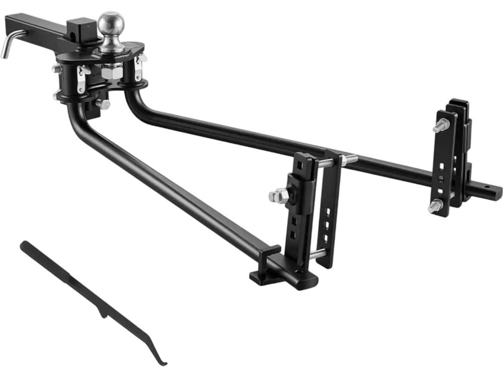 VEVOR Weight Distribution Hitch, 14000 lbs Max. Towing with Sway Control, Weight Distributing Hitches Kit for Trailers & RVs, 1400 lbs Max. Tongue, 2 in Shank, 2-5/16 in Ball, Load Leveling Hitch