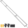 VEVOR Rail Mill Guide System, 12 ft 4 Crossbar Chainsaw Mill Kits, Aluminum Saw Milling Rails System Works with Chainsaw, 2 Wedges, Adjustable Rail Milling Guide Kit for Builders Woodworkers