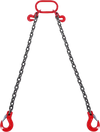 VEVOR Chain Sling, 5/16 inch x 6 ft Lifting Chains with Hooks, G80 Engine Chain Hoist Lifts, 6600 lbs/3 Ton Lifting Sling Chains for Engine Hoist, Engine Lift Chain with 2 Leg Grab Hooks and Adjusters