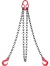 VEVOR Chain Sling, 5/16 in x 10 ft Lifting Chains with 2 Leg Grab Hooks, Heavy Duty G80 Alloy Steel Lifting Sling, 7000LBS Capacity, Adjustable Engine Chain Hoist Lifts for Cargo Security Towing