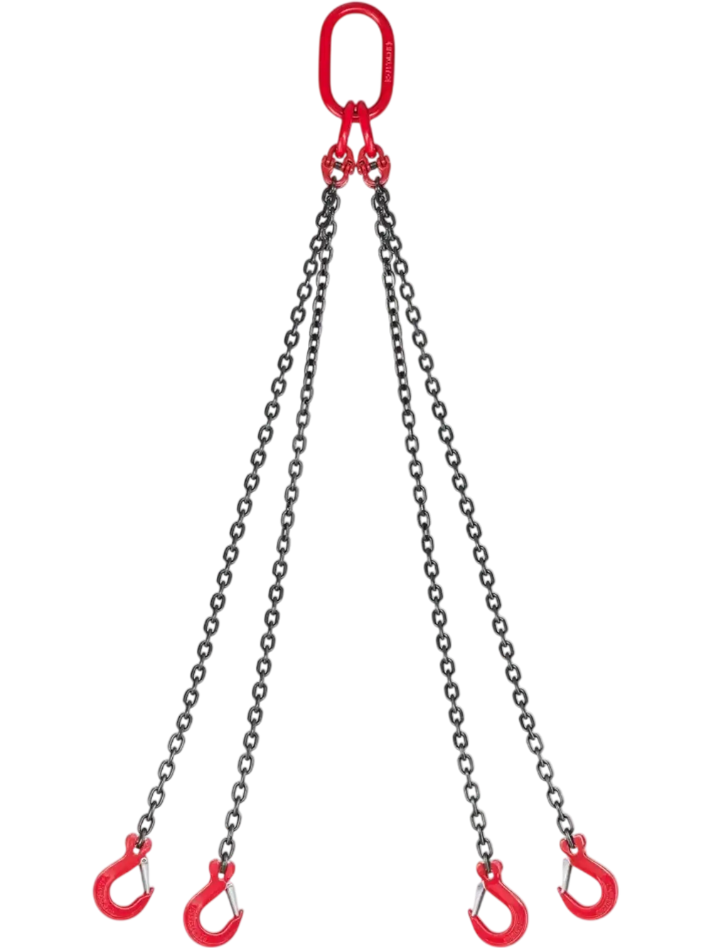 VEVOR Chain Sling, 1/4 in x 5 ft Lifting Chains with 4 Leg Grab Hooks, Heavy Duty G80 Alloy Steel Lifting Sling, 6600LBS Capacity, Adjustable Engine Chain Hoist Lifts for Cargo Security Towing