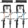 VEVOR Bike Storage Rack, 4 Bike Racks and 2 Helmets Hooks, Wall Mount Bike Storage Hanger, Home & Garage Organizer, Customizable for Various Bike Sizes, Adjustable Holder, Holds Up to 200 lbs, 32-inch