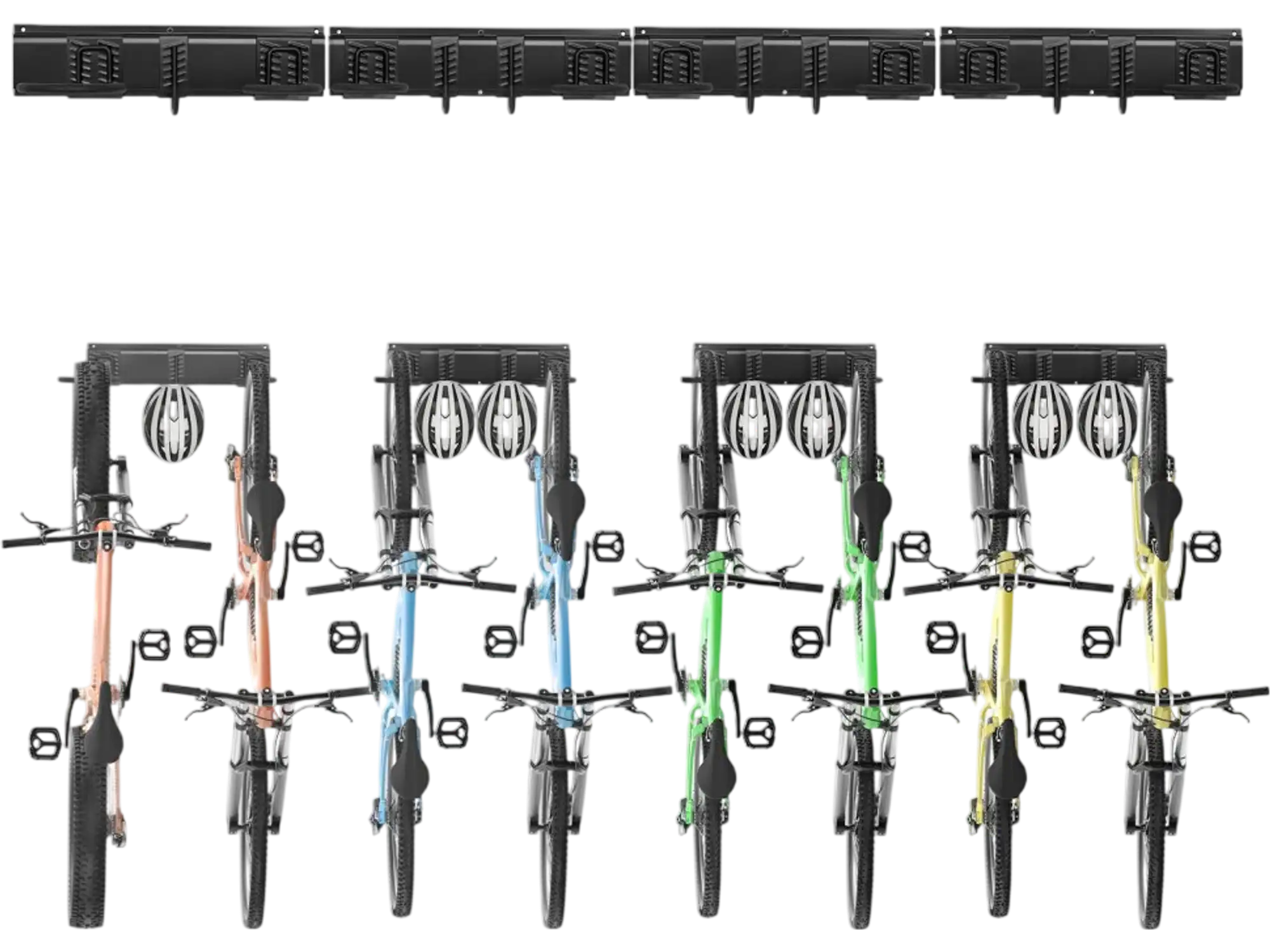 Vevor Bike Storage Rack Wall-Mount Garage Organizer for 8 Bikes 72
