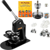VEVOR Button Maker Machine, Multiple Sizes 1.25+2.25 Inch Badge Punch Press Kit, Children DIY Gifts Pin Maker, Button Making Supplies with 500pcs Button Parts & Circle Cutter & Magic Book