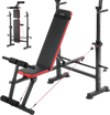 VEVOR Weight Bench, Multi-Functional Adjustable Weight Bench Press for Full Body Workout, 600lbs Exercise Sit up Bench for Home Gym Strength Training, Flat Bench with Quick Folding & Fast Adjustment