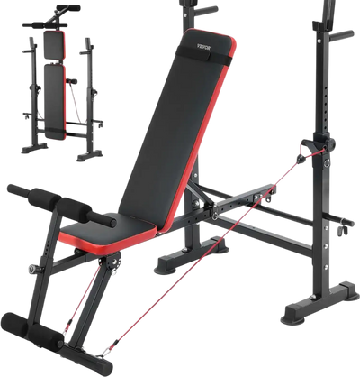 Vevor Weight Bench Adjustable Foldable Home Gym Strength Training New