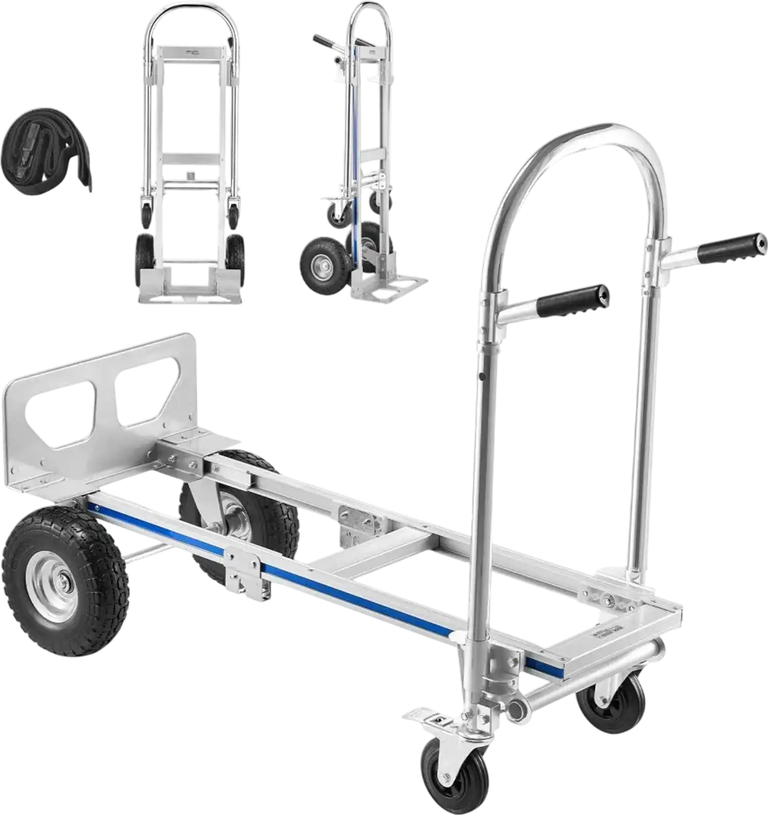 Vevor Hand Truck 2-in-1 Convertible Dolly 1000 lbs New