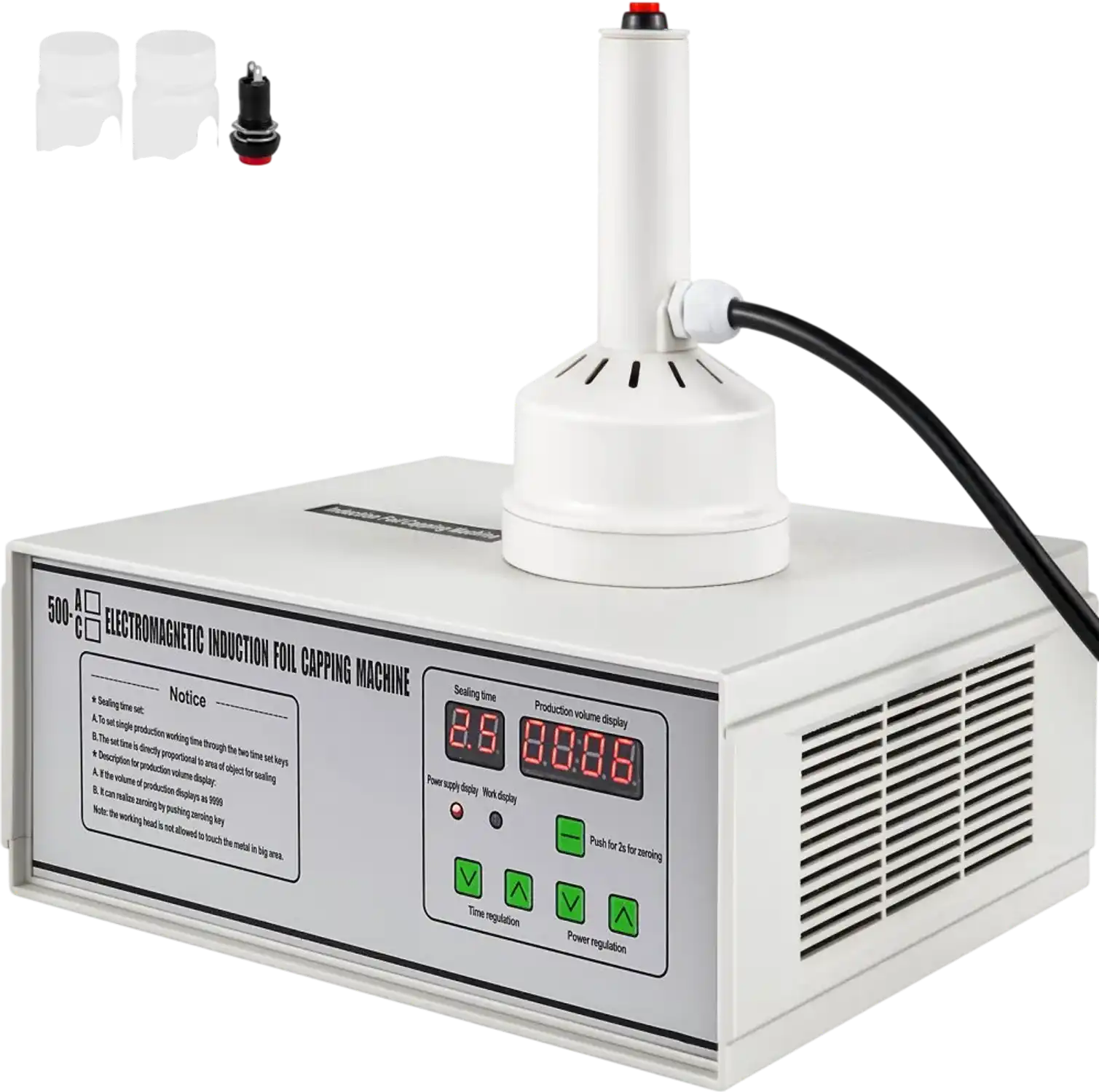 Vevor Induction Sealer Portable Bottle Cap Sealing Machine 20-100 mm New