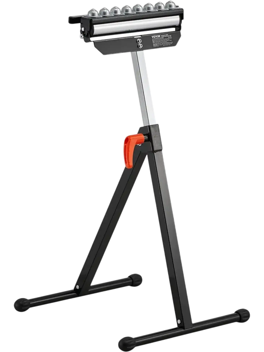 VEVOR Roller Stand, 300 lb Load Capacity, 26.8-42.5 in Adjustable Height, Folding Heavy Duty with 11.5 inch Polished Multi-directional Roller Head, for Table Saw Outfeed Woodworking Extension Support