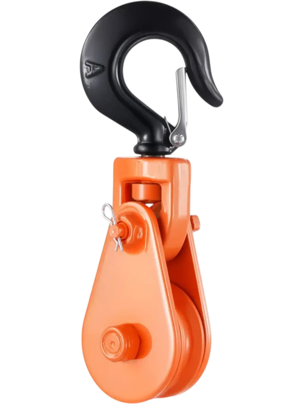 VEVOR 2 Ton Snatch Block with Swivel Hook, 3" Sheave 3/8" Inch Wire Rope, Heavy Duty Snatch Block Pulley 4400 lbs for Towing and Recovery operations on Tow Truck Rollback Wrecker Car Hauler Winches