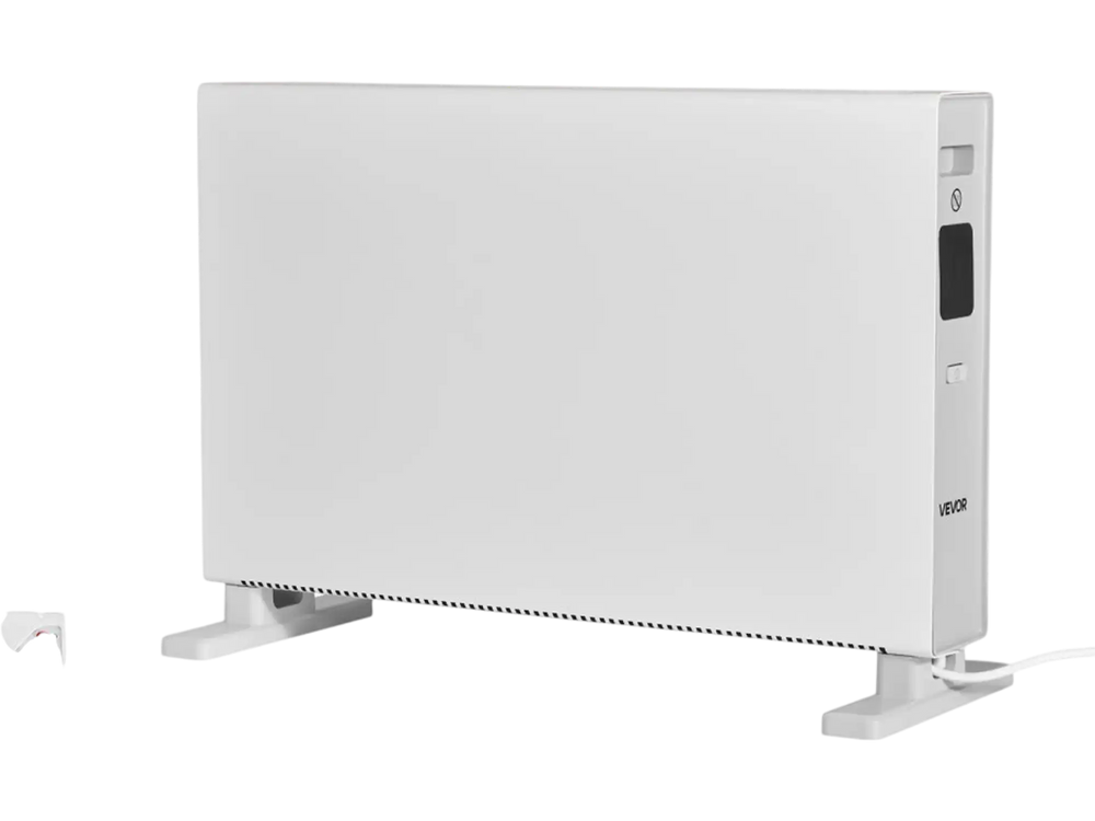 VEVOR Convection Panel Heater, 1500W Electric Panel Space Heater with Remote & Touch Control, 3 Modes, 24H Timer, Stand or Wall Mount Design with Anti-Tipping & Overheat Protection for Home and Office