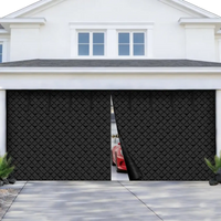 VEVOR Garage Door Screen for Winter, 18x7FT, Garage Door Insulation Kit, Magnetic Thermal Insulated Door Curtain with 300D Oxford Fabric Heavy Duty Weighted Bottom, Easy Assembly for Garage Door