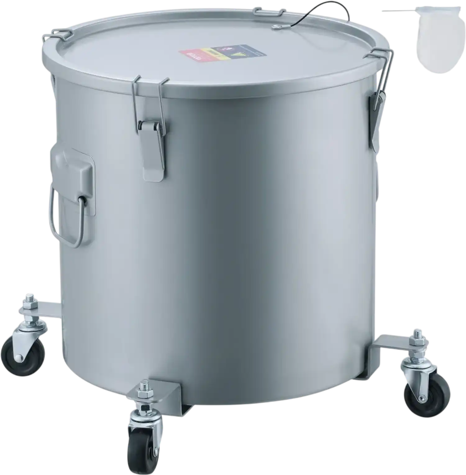 Vevor Fryer Grease Bucket 10 Gal Oil Disposal Caddy New