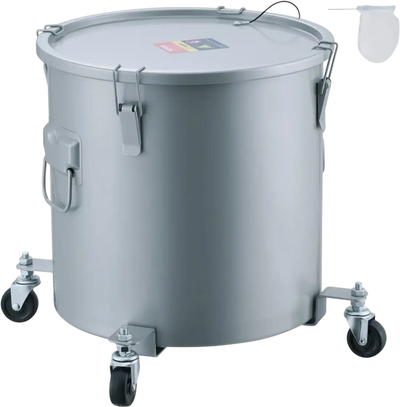 Vevor Fryer Grease Bucket 10 Gal Oil Disposal Caddy New