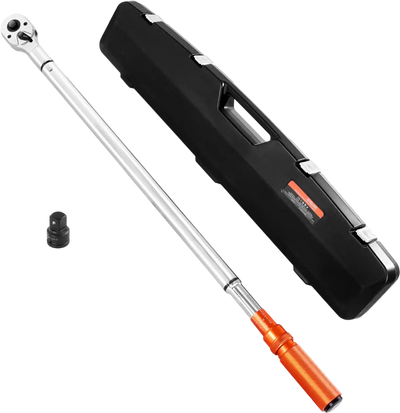 VEVOR Click Torque Wrench, 3/4 Inch Drive, 100-600 lbf-ft / 136-814N.m, Dual-direction Torque Wrench Set with Dual Range Scales, 48-tooth, ±3% High Precision, Alloy Steel, for Automobile Repair