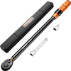 VEVOR Torque Wrench 1/2-inch Drive Click Torque Wrench ±3% High Precision, 29.4-294.1 lbf-ft / 40-400 N.m, Dual Scale Readings, with Extension Bar, Adapter and Storage Case, for Automotive Repair