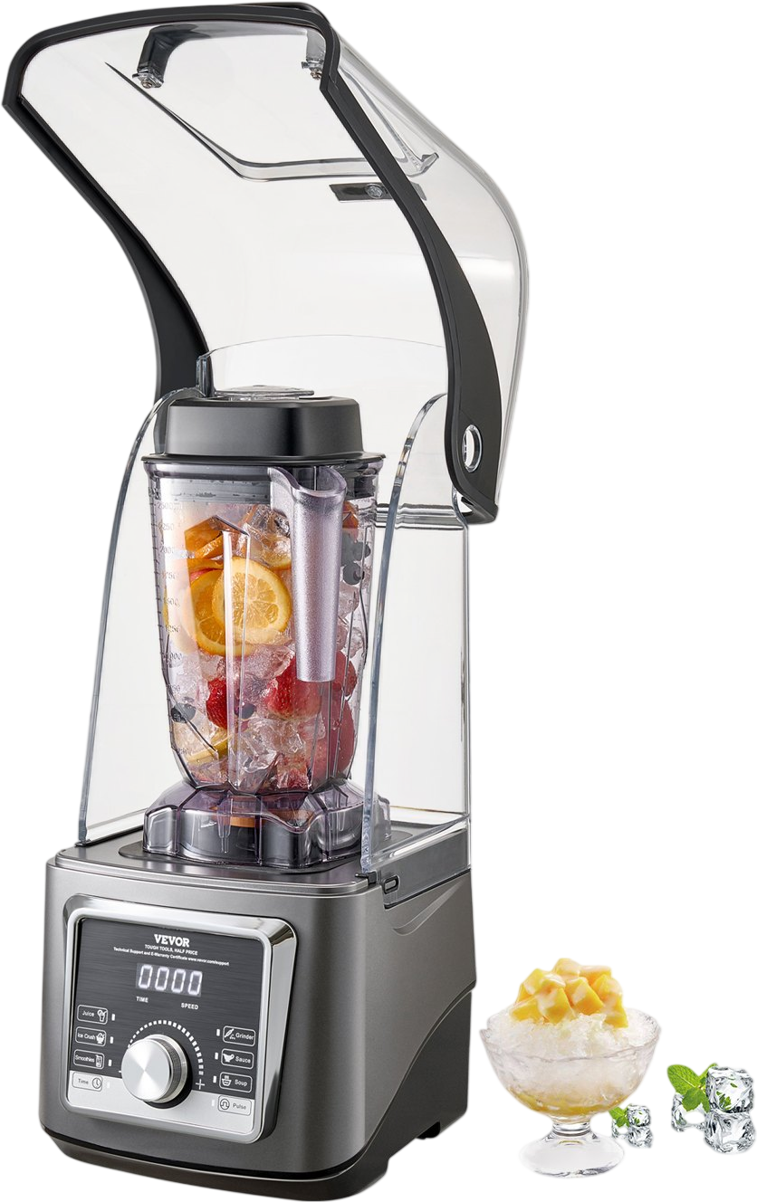 Vevor Blender 2.5L Capacity 1400W Multi-Functional with Noise Cover New