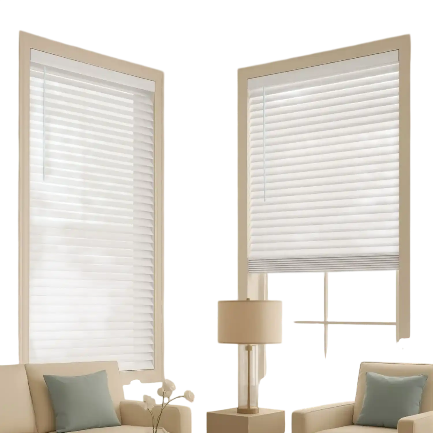 Vevor Blinds Faux Wood Cordless Window Blinds 34.5