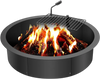 VEVOR Fire Pit Ring, Fire Pit Insert with Barbecue Fire Ring, 35-In Outer/31-In Inner Diameter, 8.5in Height, Carbon Steel Liner DIY Campfire Ring above/In-Ground, for Outdoor Camping, Bonfires