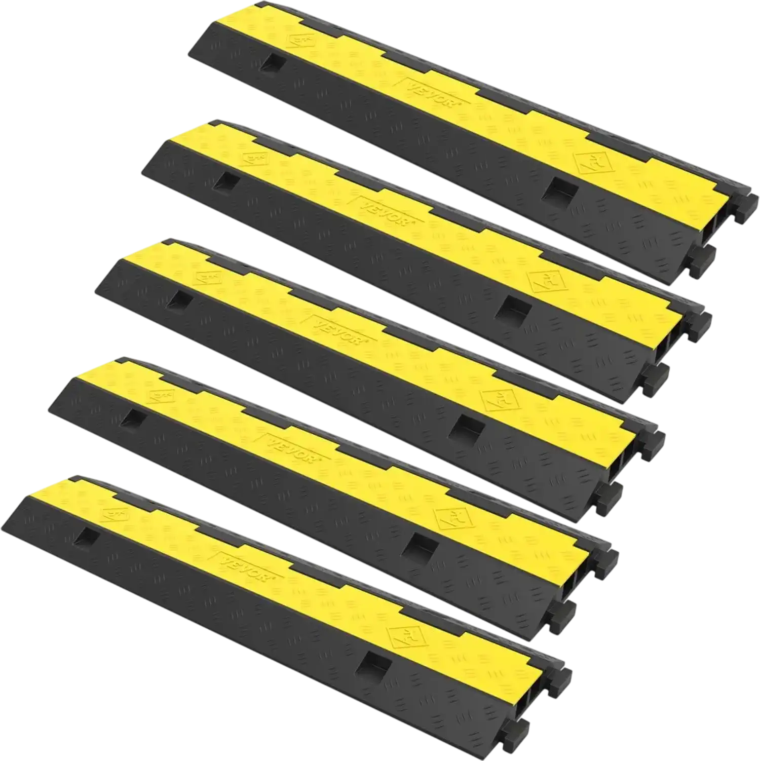 Vevor Cable Protector Ramp 5-Pack 2-Channel 40