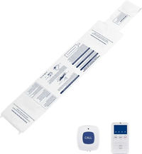 VEVOR Early Alert Bed Alarm System, Wireless Bed Sensor Pad with Call Button & Pager, Pre-Alert Safety Bed Alarms and Fall Prevention for Elderly, Dementia Patients, and Adults (10 x 35-inch)