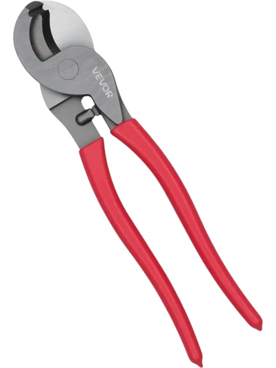 VEVOR High Leverage Cable Cutter, 9-1/4 in Compact, Forged Blades and PVC-Coated Handles, Heavy Duty Cable Cutting Pliers Tool for 4/0 AWG Aluminum, 2/0 AWG Soft Copper and 100-Pair 24AWG Comm Cables