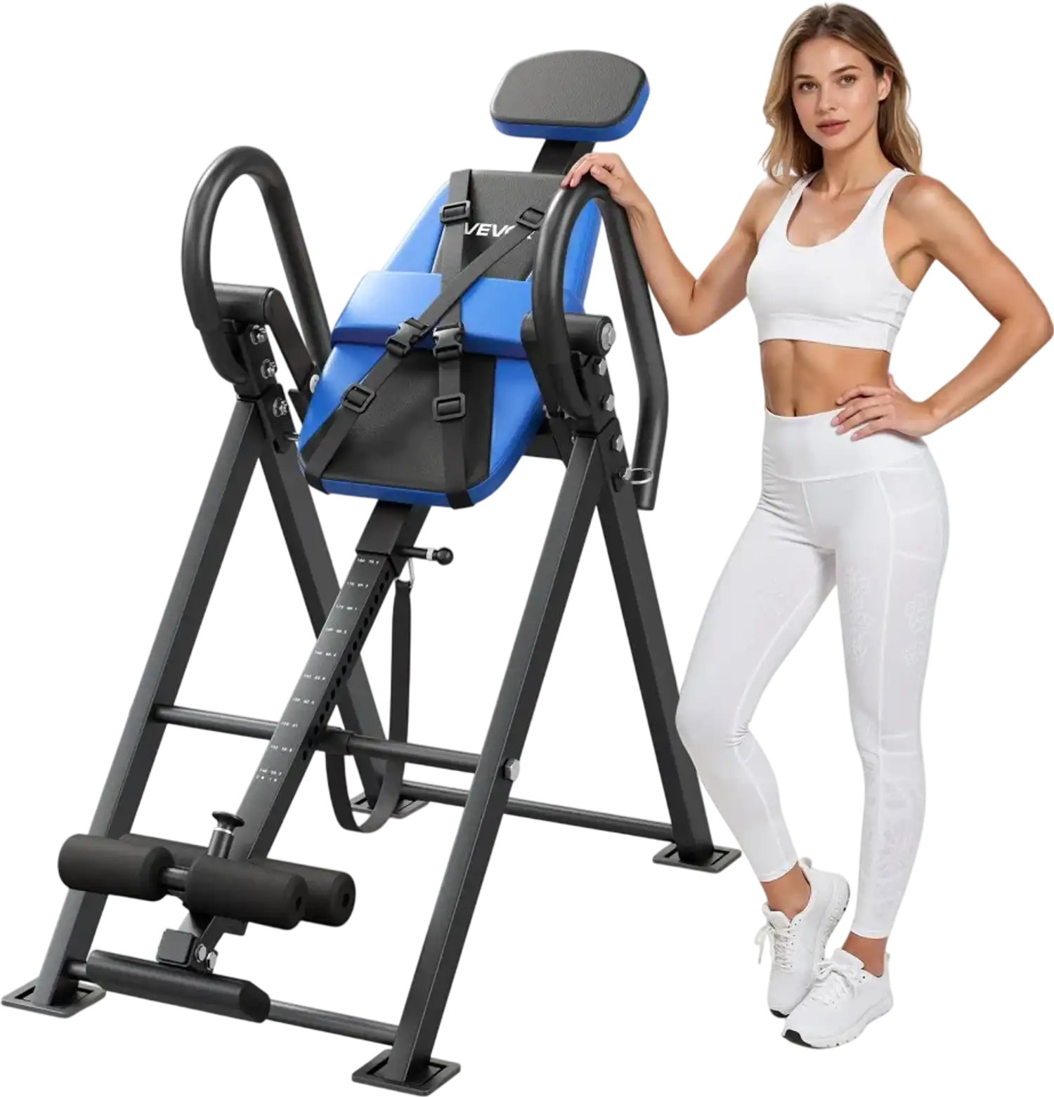 Vevor Inversion Table Heavy-Duty Back Stretcher 300 lbs Capacity Adjustable Foldable New