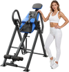 VEVOR Inversion Table, 300 lbs Capacity Heavy Duty Back Inverter Stretcher, Inverted Table with Dual-Roller Locking, Decompression Tables for Shoulders, Neck, Back, Multi-Angle Adjustable Tether Strap