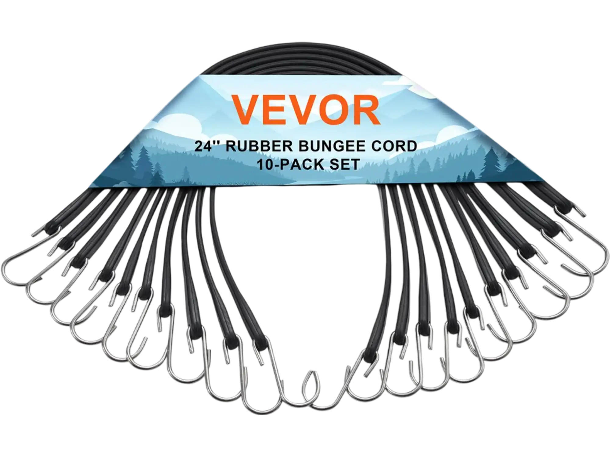 Vevor Bungee Straps 10-Piece 24